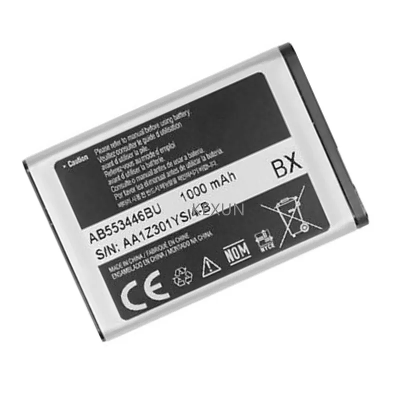 1000 мАч AB553446BU батареи мобильного телефона для Samsung B2100 C3300 B100 SCH-B619 C3300K Hello Kitty C5212 Duos