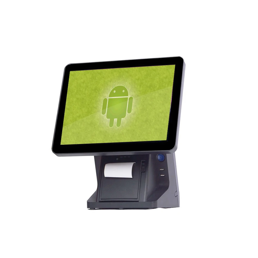 ^*Best Offers Good Quality Android POS System 15 Inch Single Android POS With 80mm Receipt Printer