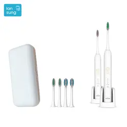 LANSUNG ML809 беспроводной зарядки Водонепроницаемая электрическая зубная щетка Перезаряжаемые Ультра sonic зубная щётка Электрический 4 насадки 3