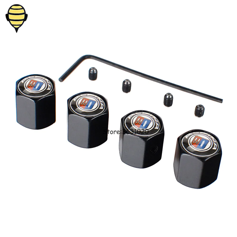 Car Styling Auto Wheels Rim Sticker Tire Valve Stem Caps for BMW Alpina