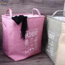 

EIEYO Fashion Printing Cotton Linen Desktop Storage Organizer Sundries Storage Box Cabinet Underwear Storage Basket