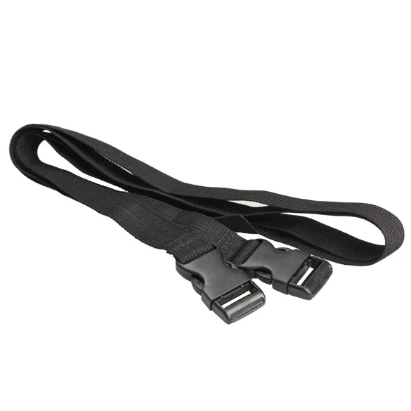 

2Pcs Black Adjustable Nylon Travel Camping Luggage Tent Bind Band Strap