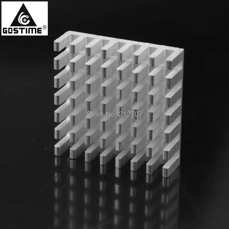500 шт. в партии Gdstime алюминий 28x28x8 мм IC светодиодный фонарь радиатор GD030|heat sink|heatsink