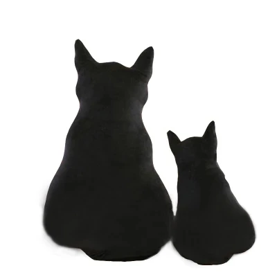 

2019 45-70cm 3 Colors Sitting Shadow Cat Kitten Stuffed Plush Toy Doll Gift Girl Birthday Present Good Quality Black Cat