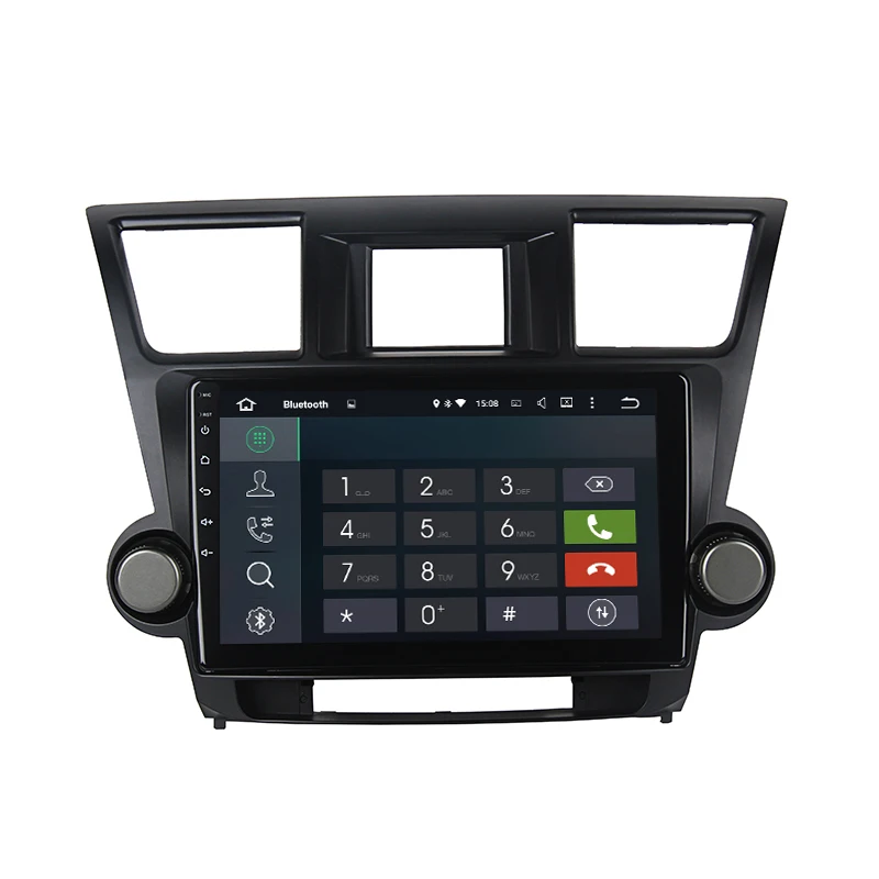 Top 10.2" Android 8.0 Octa Core Car radio gps for toyota Highlander 2009-2012 with 4G RAM mirror link 4G wifi usb Stereo 4