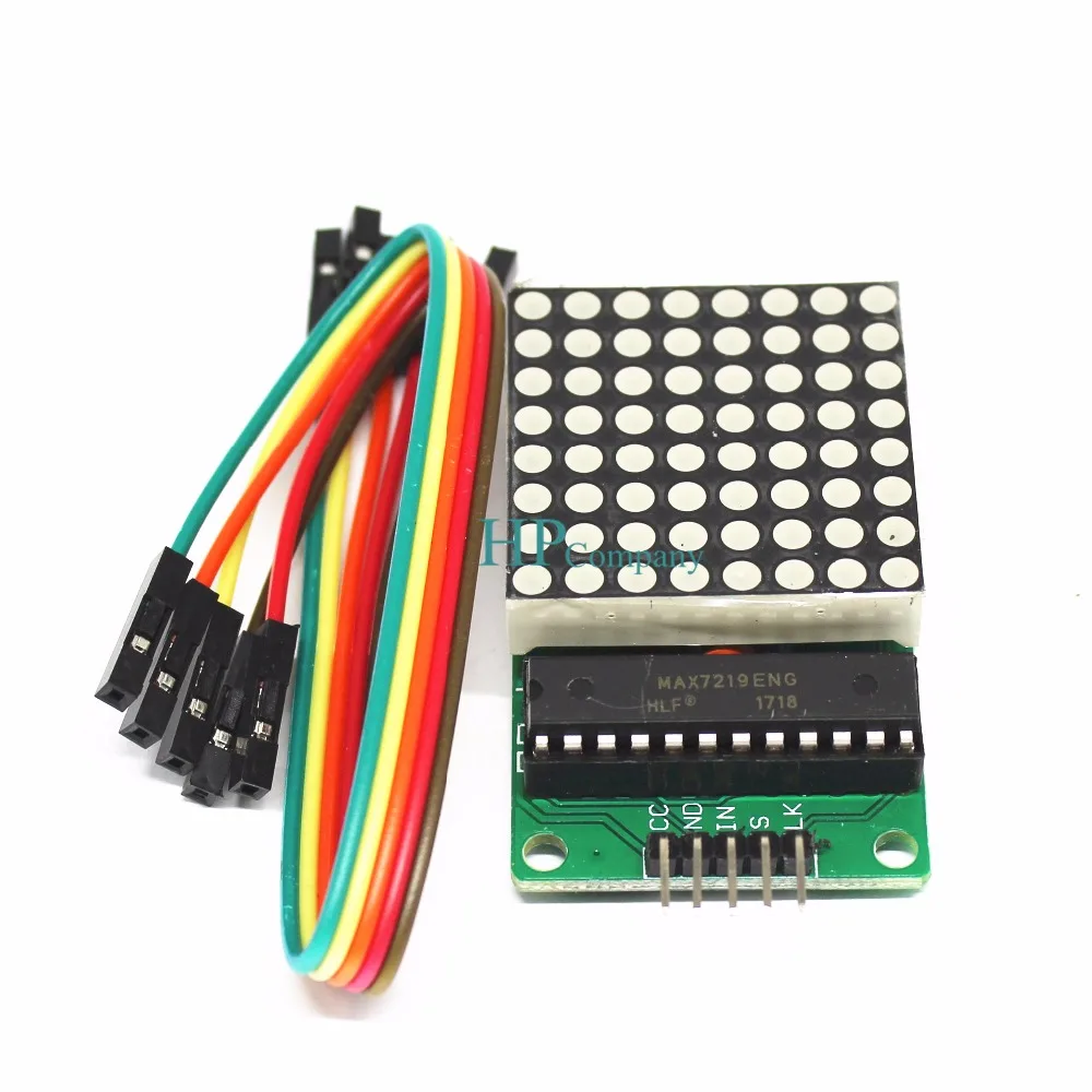 Модуль управления MAX7219 для Arduino 5 В интерфейсный модуль 8*8 выходной ток общий