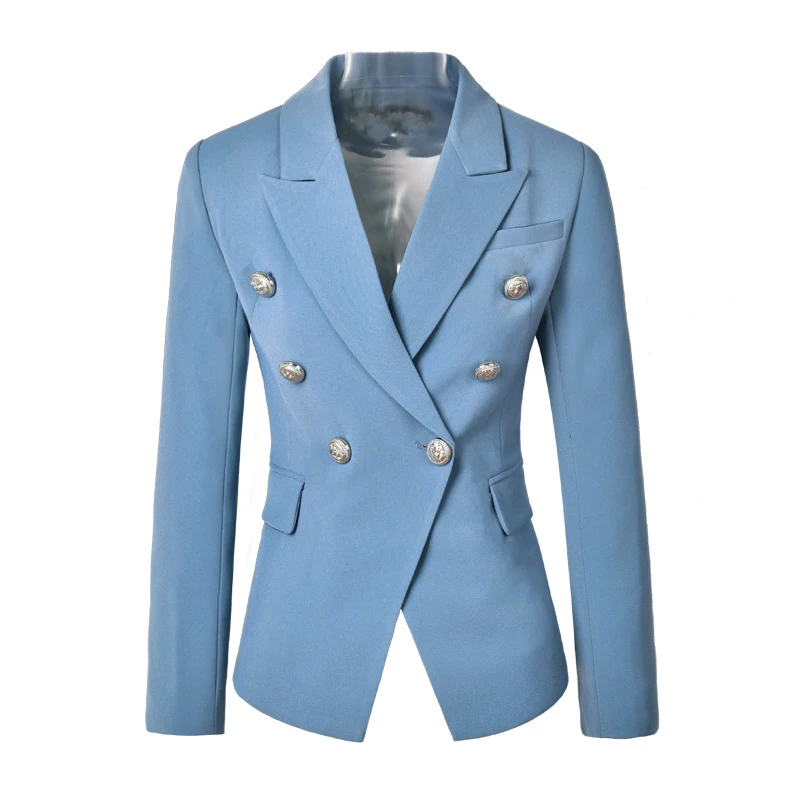 Classic Designing New Color Uniqye Style European OL Bussiness Lady Skinny Blazers Solid Fashion Formal Blazer High Quality