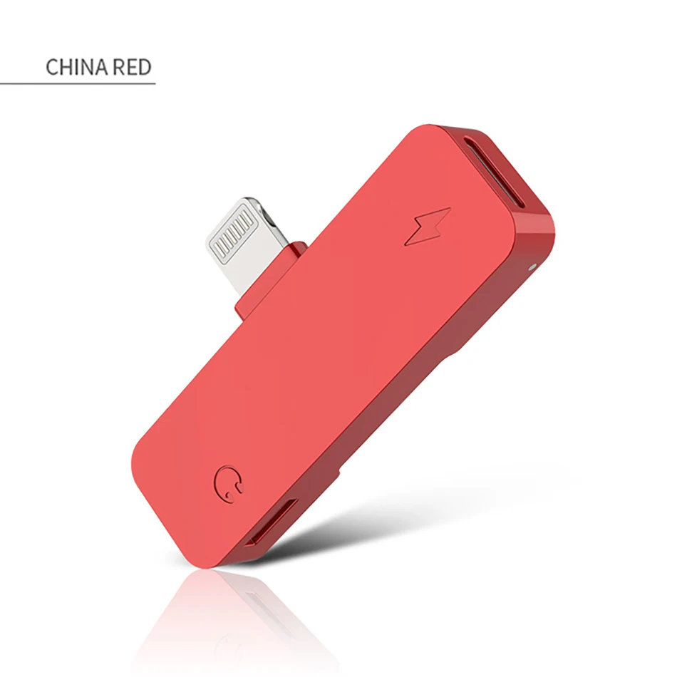 !ACCEZZ 2 in 1 Audio Adapter For iphone X 8 7 Plus XS MAX XR IOS 11 12 Lighting Charging Calling Earphone AUX Splitter Connector (17)