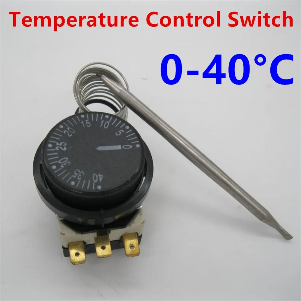 250V/380V 16A 0 40C Temperature Control Switch Capillary Thermostat