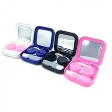 1 шт. очки для Путешествия контактные линзы коробка контактные линзы чехол для набор для ухода за глазами держатель Контейнер подарок Прямая поставка зеркальная коробка