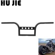 Универсальный мотоцикл " 25 мм черный/хром трекер руль натяжитель подходит для Harley Sportster XL1200 XL883 X48 72 Softail FLST