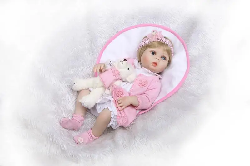 NPK Real touch 56 см Силиконовые Реалистичные Bonecas Новорожденные Реалистичная Магнитная соска bebes куклы Reborn Младенцы игрушки для chid