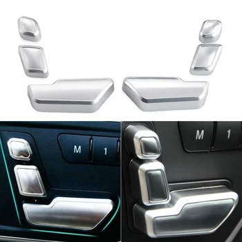 

Car Styling Door Seat Adjust Switch Button Cover Trim Sticker For Mercedes Benz E Class W212 GLK ML GL CLS SLK Car Accessories