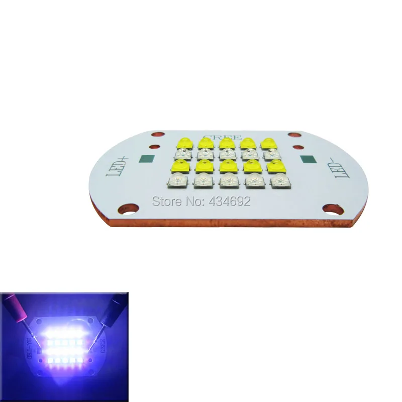 100 Вт Cree XLamp XT E XTE Королевский синий 455 нм + белый 6000 К светодиодный излучатель