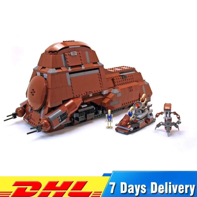 

Lepin 05069 Star Wars Trade The Federation Transportation Tank Model Compatible LegoINGlys 7662 Blocks Bricks Toys Gifts