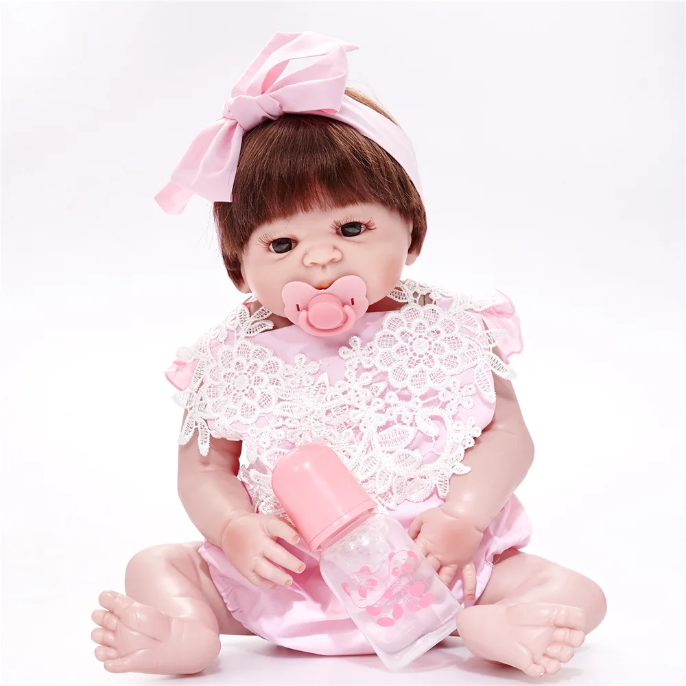 Reborn Bebe Alive Bonecas ручная работа Реалистичная кукла Baby полностью виниловый силикон с
