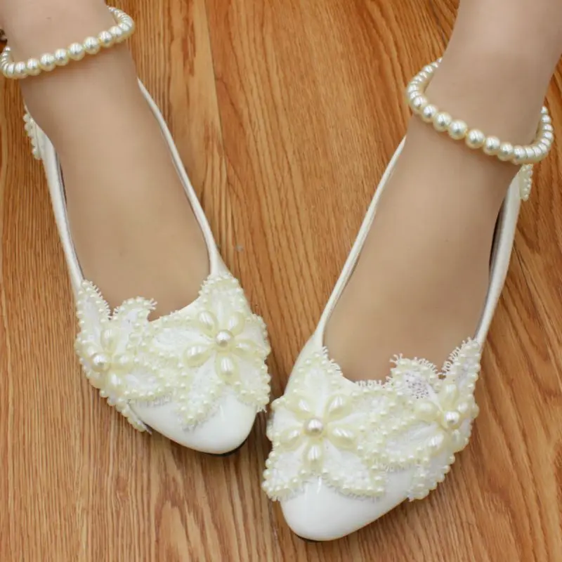 elegant flat shoes wedding