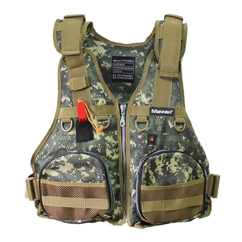 Men's Fishing Vest Adult Water Sport Safety Life Vest Foam Flotation