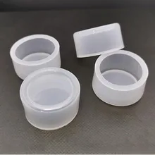 5Pcs Button Cover Button Waterproof Cap Dust Cover Protective Cover 22mm Flat Button Plastic Sleeve Transparent Rubber Sleeve