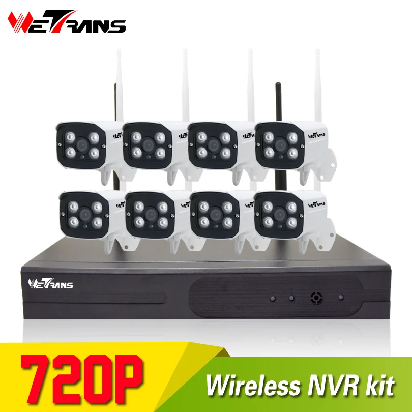 

Security Camera System Wifi Outdoor Waterproof Plug Play 720P HD 20m Infrared IR Night Vision Home Wireless Camera Kit CCTV 8CH
