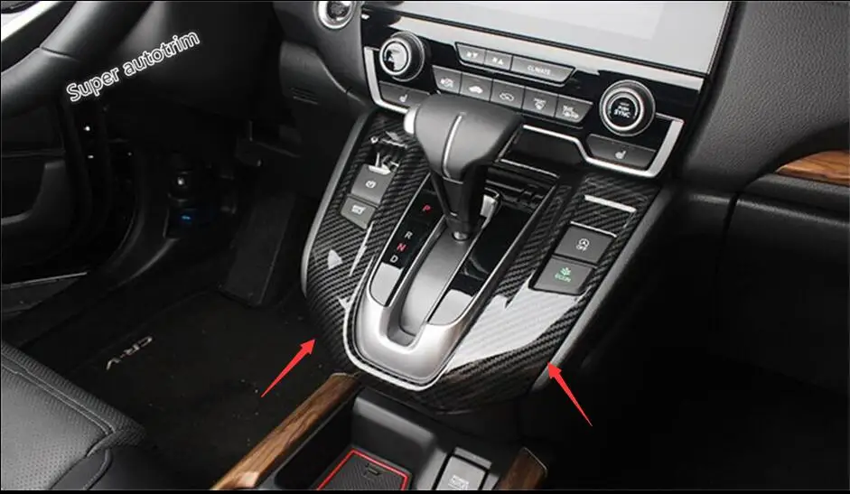 

Lapetus Transmission Shift Gear Panel Frame Cover Interior Trim 1 Piece Fit For Honda CRV CR-V 2017 2018 2019 ABS