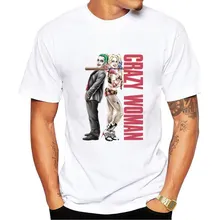 2017 Crazy Woman printed Men t shirts fashion summer o-neck t shirt men Short sleeve Brand men Short sleeve t shirt Top Tees