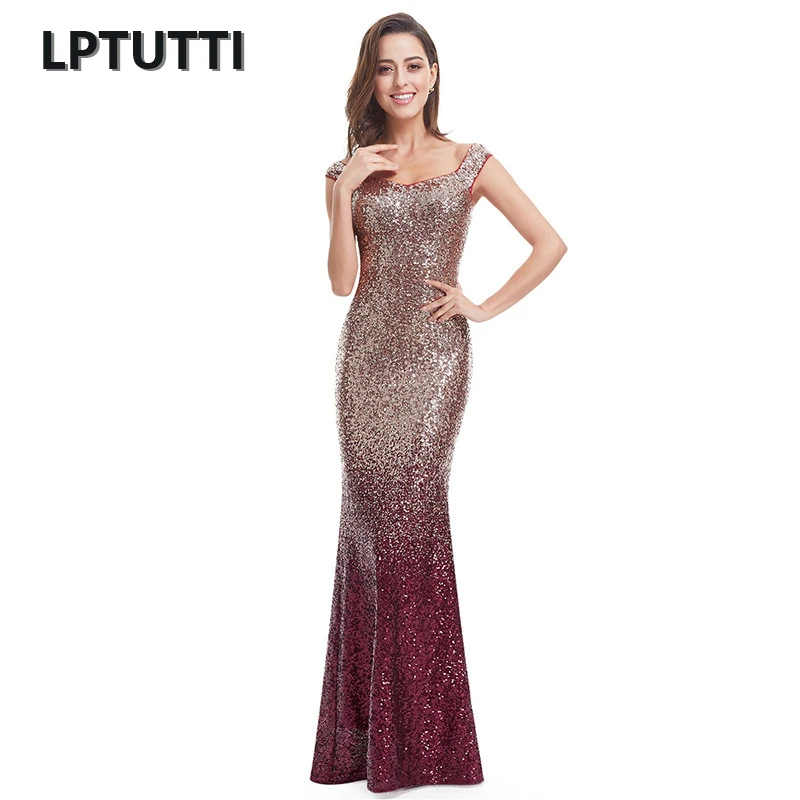 

Fishtail big yards long section Slim sequined dress free shipping New high-end wholesale vestido de festa summer dresses