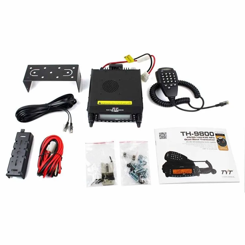 100% Brand New TYT TH-9800 CE Quad Band 50W FM Amateur Ham Radio 2M 6M/  10M 70cm Cross Band Repeat AliExpress