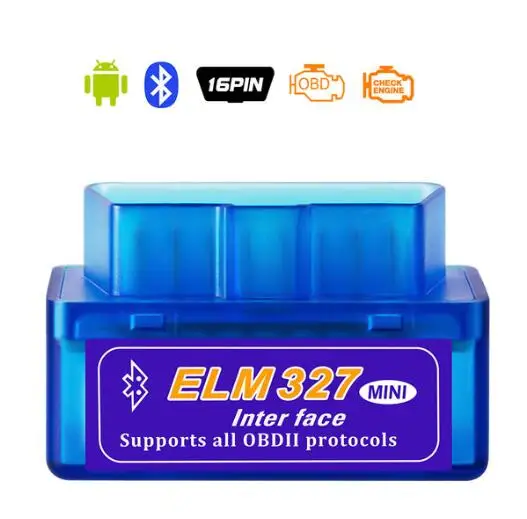 Wi-Fi ELM327 автомобильный диагностический инструмент Bluetooth elm 327 V1.5 OBDII сканер USB кабель ELM327 считыватель кодов mini elm327 для Android/ios - Цвет: 2.1 Minielm327 BT