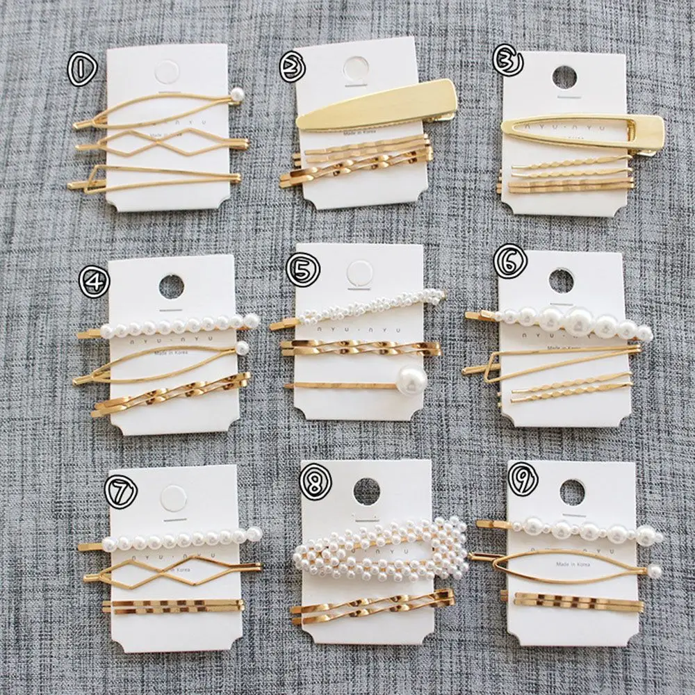 NEW 3Pcs/Set Pearl Metal Hair Clip Hairband Comb Bobby Pin Barrette Hairpin Headdress Accessories Beauty Styling Tools G0315 NEW 3Pcs/Set Pearl Metal Hair Clip Hairband Comb Bobby Pin Barrette Hairpin Headdress Accessories Beauty Styling Tools G0315