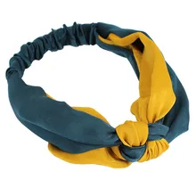 KANCOOCD модный узел чистый 2 цветной головной убор для женщин светящийся обруч для волос милые аксессуары для волос для девочек