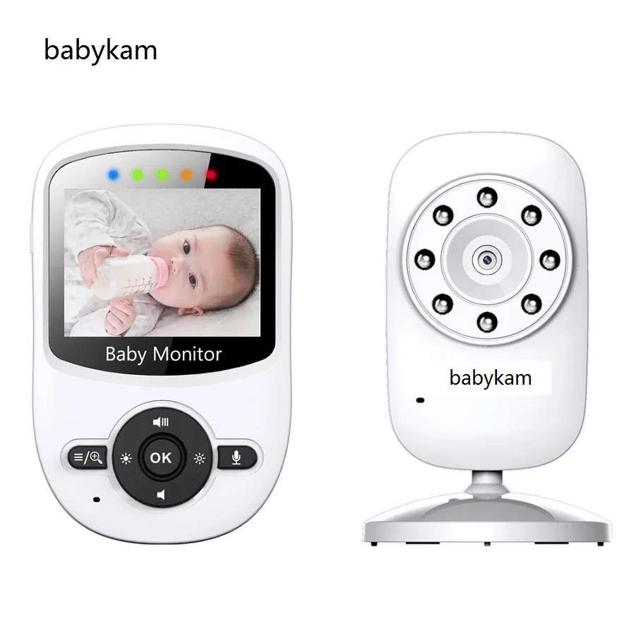 

Video Nanny Wireless Baby Monitor BM260 2.4 inch TFT LCD IR Night Vision Intercom Lullabies Temperature Monitor Digital 2X Zoom