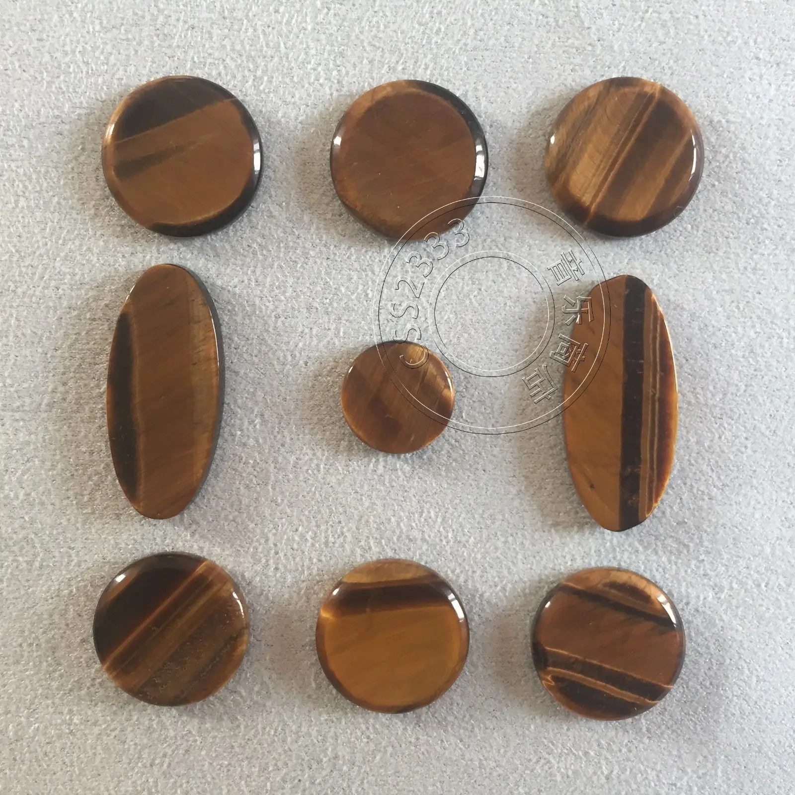 

3 set Saxophone key buttons of real gemstone inlays keys