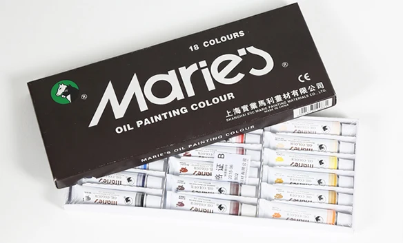 Oil color painting pigment set 12/18/24 colors 12ml each tube