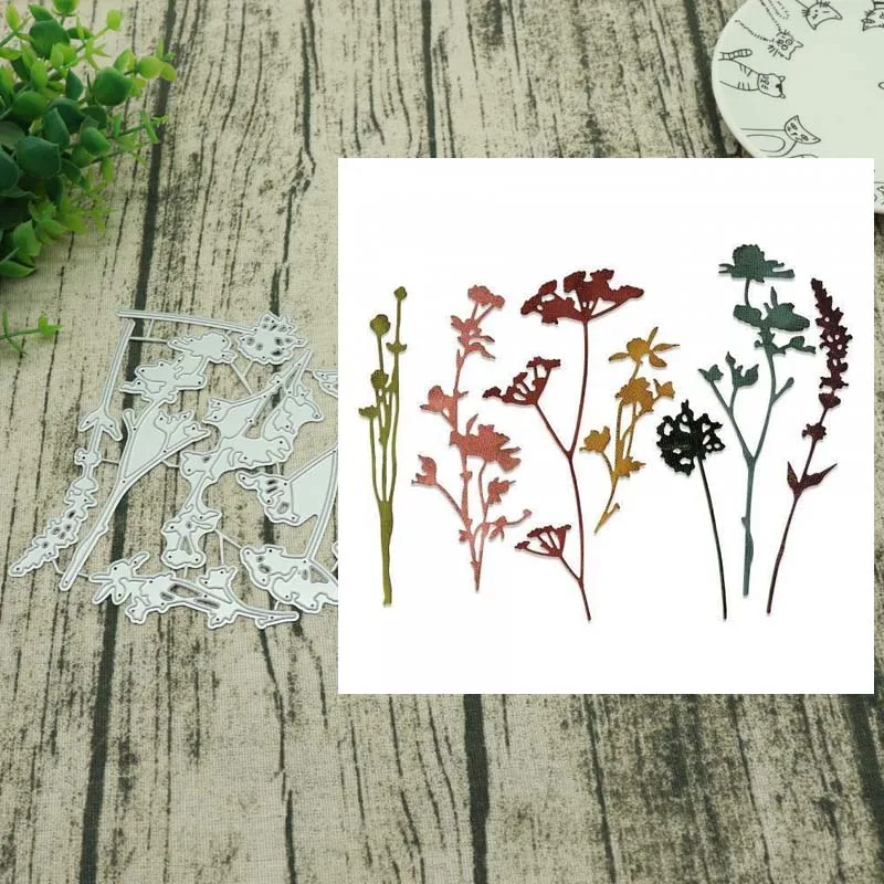 

7PC flower Metal Cutting Dies Stencil for DIY Scrapbooking Album Embossing Paper Cards Decorative Crafts
