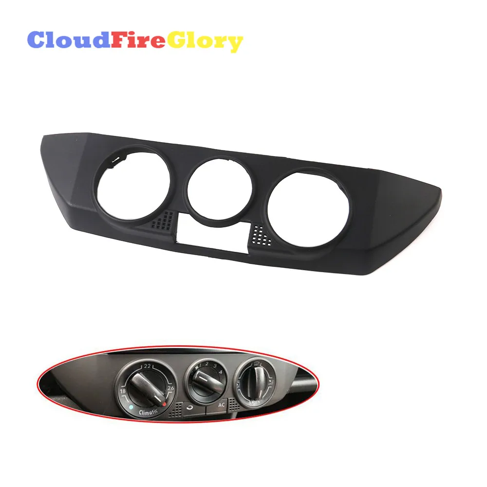

For Volkswagen Polo 9N 2002 2004 2008 2010 Car Black Front Dashboard AC Heater Control Panel Trim Cover Cap 6Q0820075C 1QA