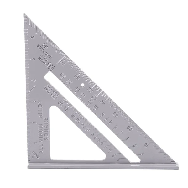 1 шт. алюминиевый сплав треугольная линейка, 7 дюймов высокого качества Плотницкий Трехгранная линейка, датчик угла