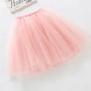 summer lovely fluffy soft tulle baby girls tutu skirt pettiskirt 14 colors girls skirts for 6M-14Yrs kids mother daughter skirts 2