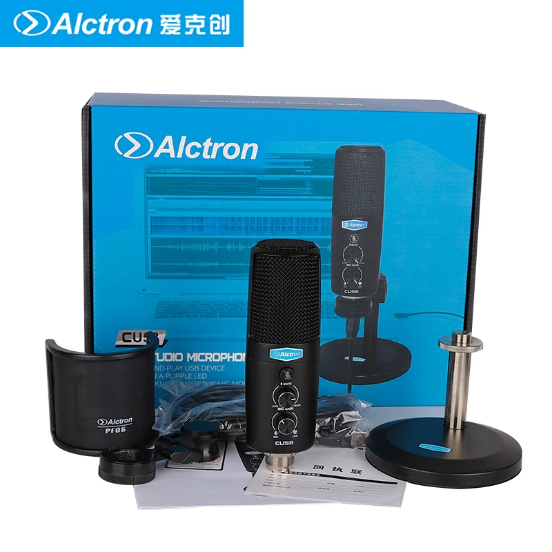 Alctron CU58 Настольный конденсаторный микрофон USB используемый в вещании|Микрофоны| |
