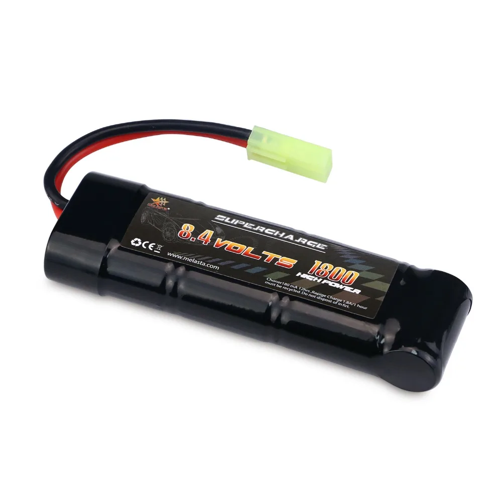 MELASTA 8.4V 1800mAh Ni MH High Power Battery Packs with Mini Tamiya