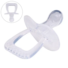 간단한 투명 투명한 안전 실리콘 젤 러브 하트 모양 베이비 케어 유아 유아 젖꼭지 플랫 라운드 젖꼭지(China)