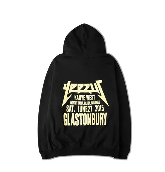 2016 Kany Запад Толстовки Уличная Мода Yeezus Толстовка С Капюшоном Спортивная Зимняя