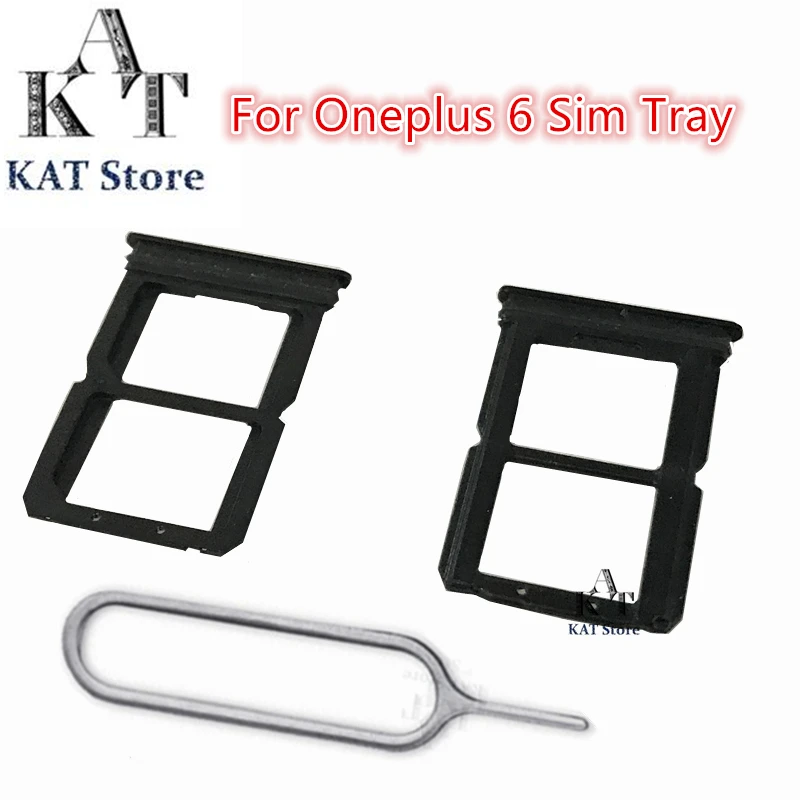 1Pcs For Oneplus 3T 5T 6 Micro SIM Card Tray Slot Holder SIM Slot With Eject Pin Needle Tool Repair Parts
