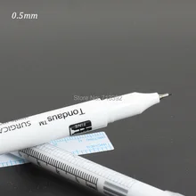 0,5 мм* 5 шт одноразовые водонепроницаемые маркеры для позиционирования кожи Munsu обеззараженные для перманентного макияжа с линейкой