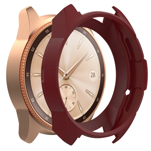 Чехол для samsung Galaxy Watch 42 мм/46 мм и gear S3 Frontier, универсальный чехол, мягкий силиконовый защитный чехол, рамка - Цвет ремешка: red 42mm