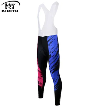 

KIDITOKT Pro Women Shockproof Cycling Bib Pants With Coolmax 3D Gel Pad MTB Bike Cycling Bib Tights Bicycle Trousers