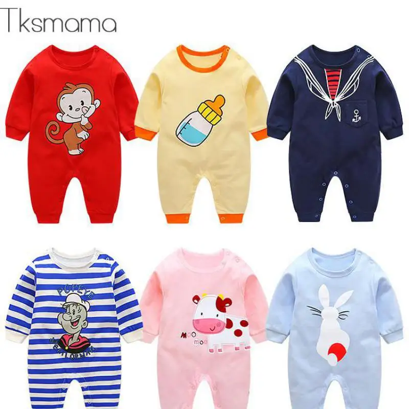 Зимняя хлопковая одежда для малышей, Одежда для новорожденных мальчиков, комбинезоны ZJS00015