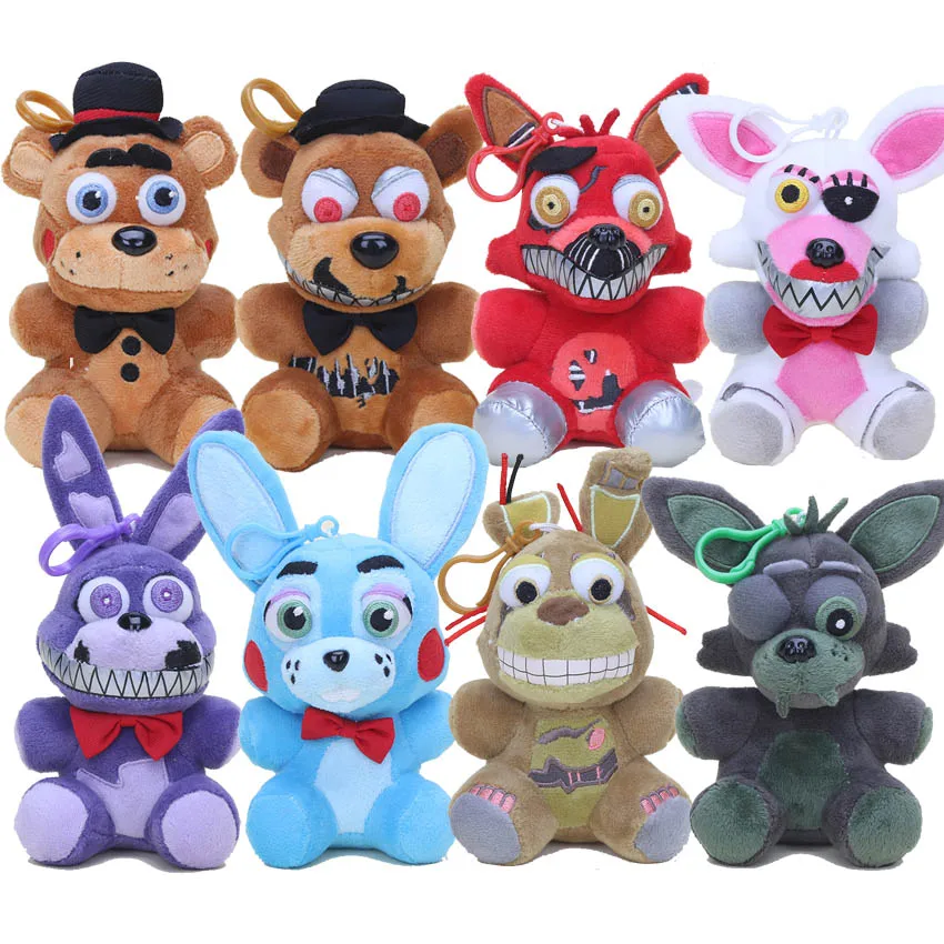 8 шт./компл. 14 15 см пять ночей у Фредди 5 FNAF плюшевые игрушки кошмар лисица Бонни