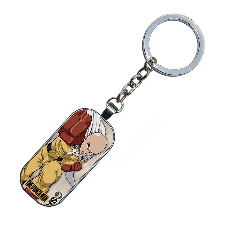 

New One Punch Man Anime Key Chain High Quality Metal Keychain Unisex Gift 2018 for Boys Kids Nice Key Ring Phone Accessories