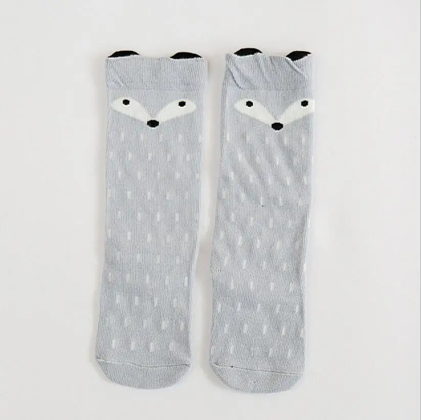 Новорожденный От 0 до 6 лет Детские носки для девочки, мальчика с животным узором, хлопковые боди для младенцев Детские носки унисекс зима-осень гольфы - Цвет: Kids Socks 2